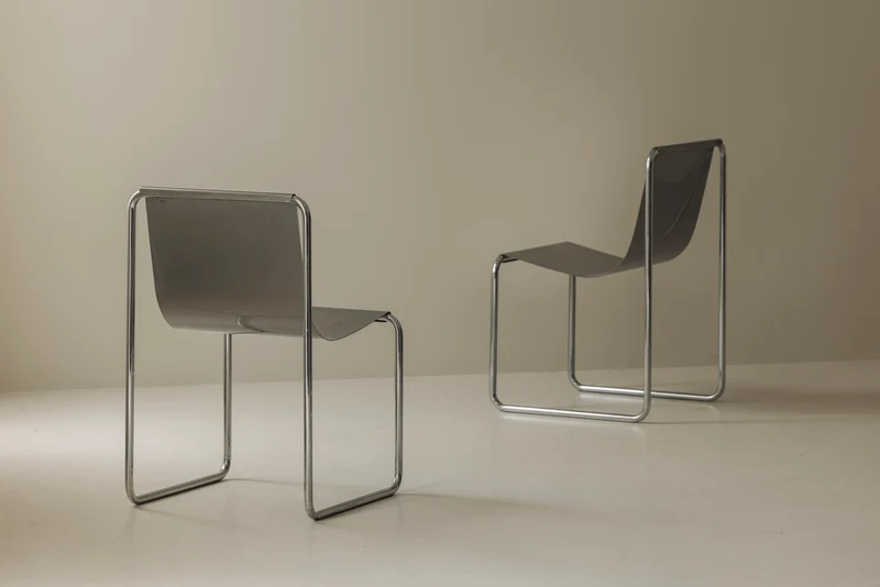Very rare set of four dining chairs by Patrick Gingembre, France 1960s