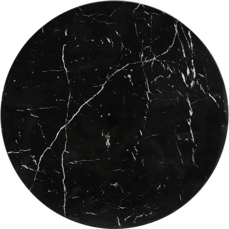 Table basse ronde noire miroir - Gala