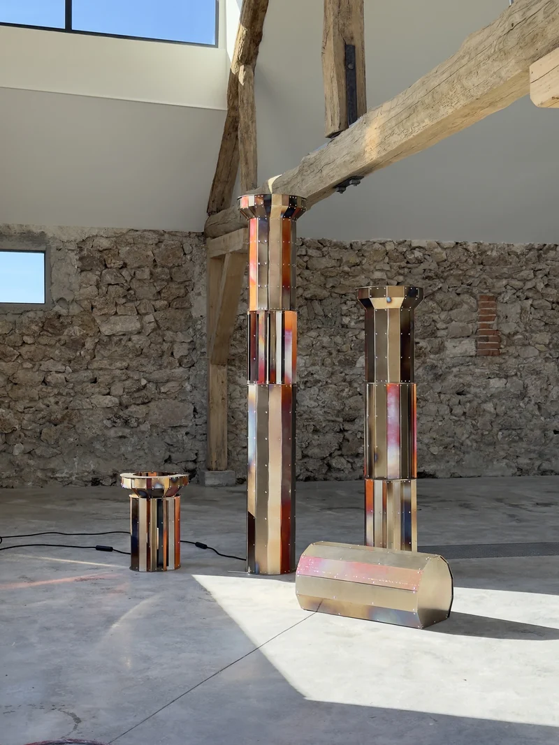 Set of 3 Stools – Golden Ruins Collection