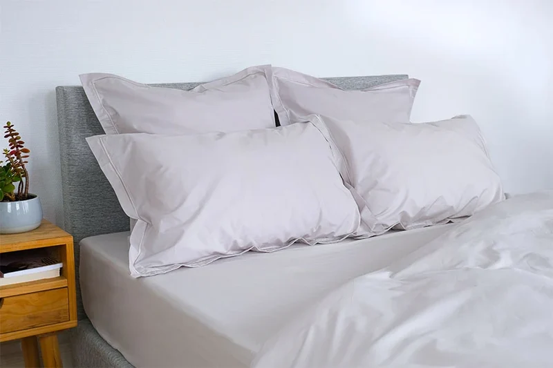 Taie d'oreiller x2 percale de coton