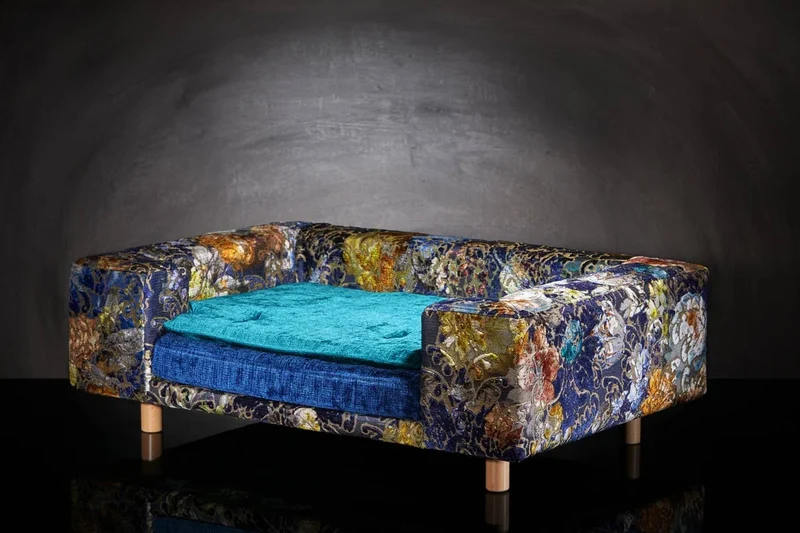 Canapé pour chien « Le Couture » Palace (Bleu ou Rose)
