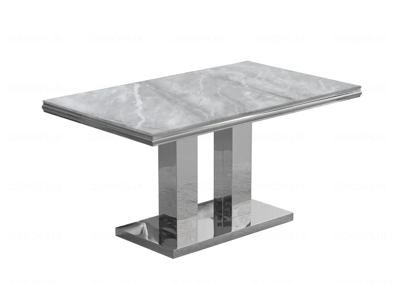 Table basse marbre gris argent design - Versus