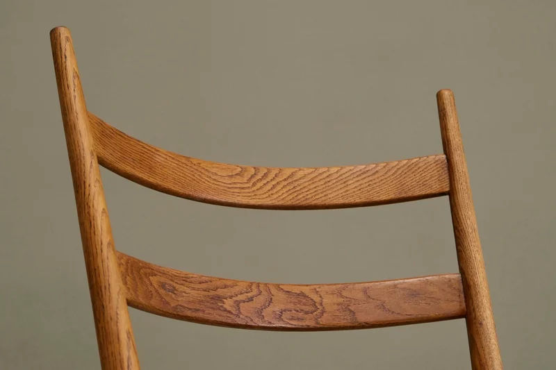 Rocking Chair in Solid Oak and Sheepskin France 1960s