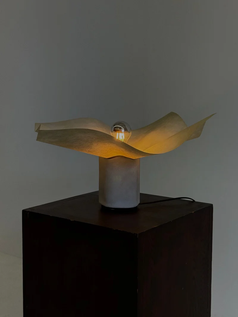 Vintage Area Ceramic Table Lamp by Mario Bellini for Artemide, 1970s