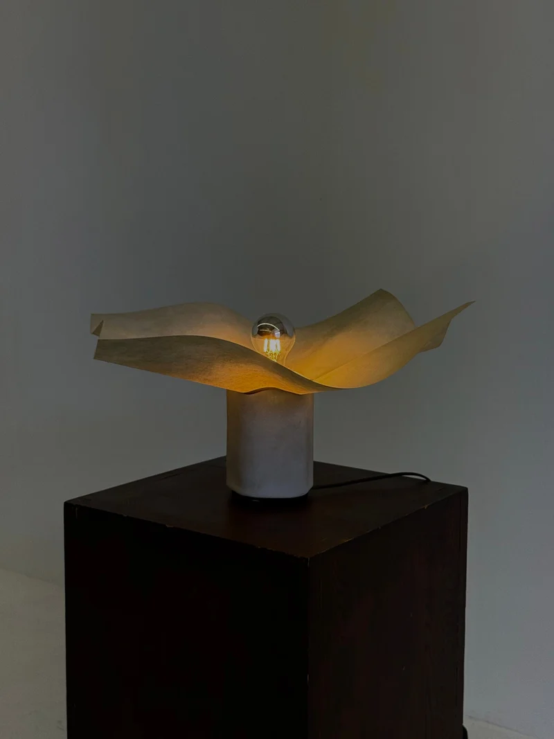 Vintage Area Ceramic Table Lamp by Mario Bellini for Artemide, 1970s