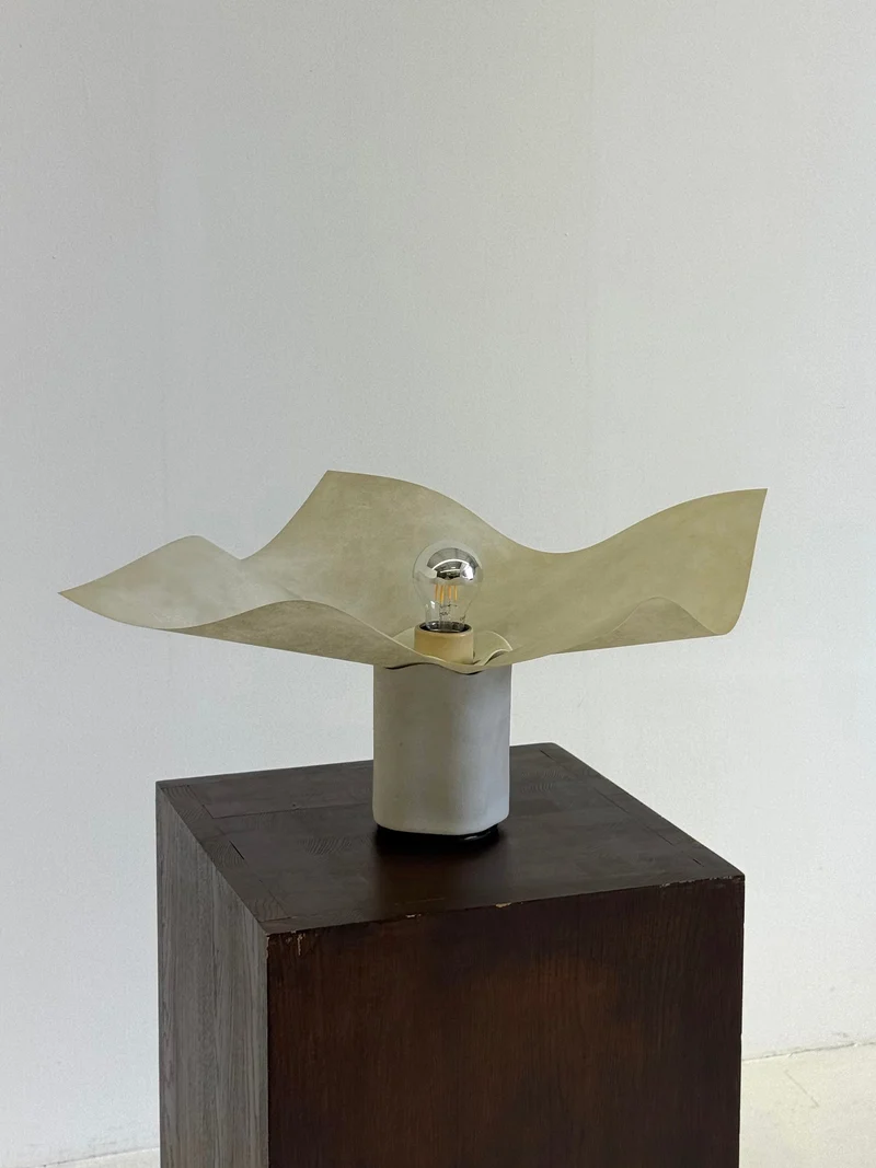 Vintage Area Ceramic Table Lamp by Mario Bellini for Artemide, 1970s