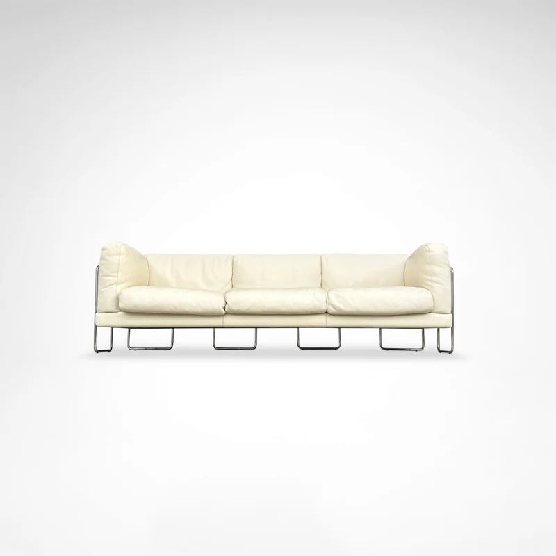 Pen Club 3-Seater Sofa by Kwok Hoi Chan for Steiner France, 1980s