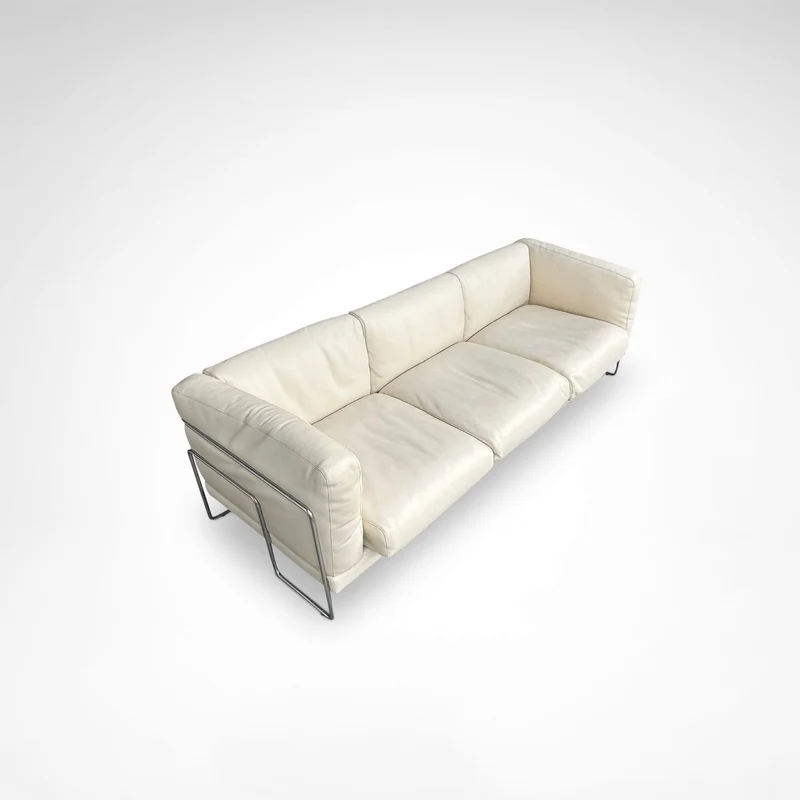 Pen Club 3-Seater Sofa by Kwok Hoi Chan for Steiner France, 1980s