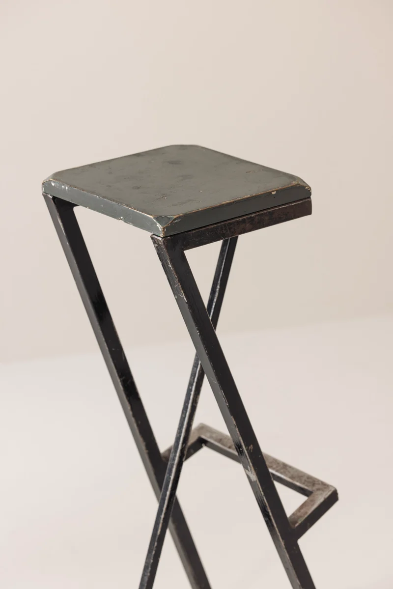 Set of 2 Modernist French Bar Stools, 1950s