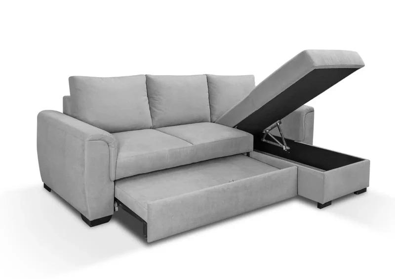 Canapé angle convertible beige - Juba