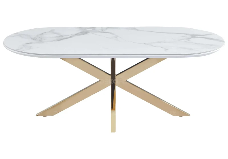 Table basse céramique marbre blanc - Ruis