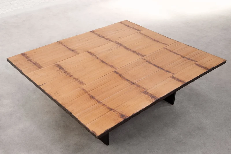 Bamboo Coffee Table Attributed to Axel Vervoordt, Belgium, 1980s
