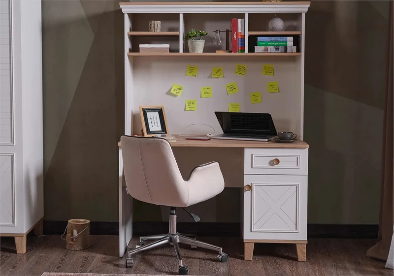 Ensemble chambre jeune lit superposé beige ATLAS