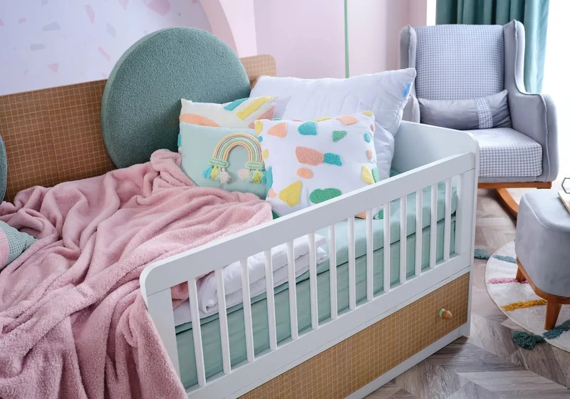 Ensemble chambre bébé Montessori vert JOLLY