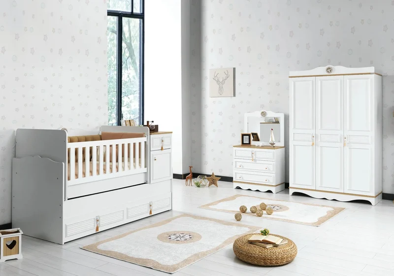 Ensemble chambre bébé taupe LUNA