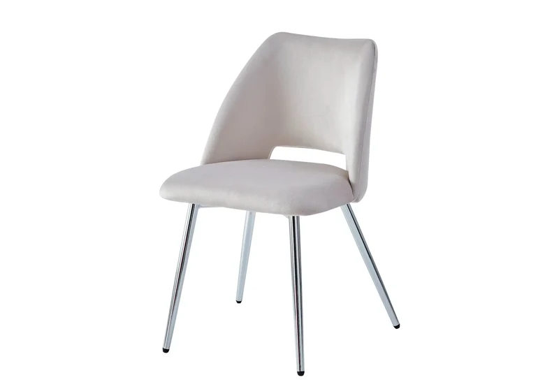 Table à manger et chaises argent bois chêne - Joy