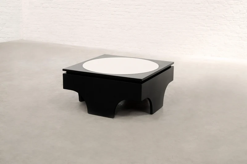 Coffee Table by Emiel Veranneman and Victor Vasarely, Belgium 1960s