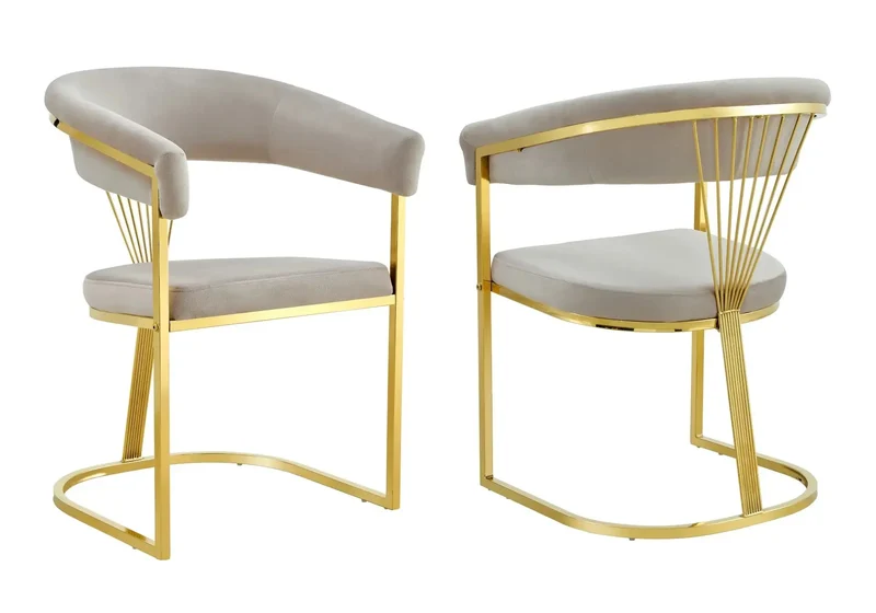 Ensemble Table Marbre et Chaises Moka - Olive