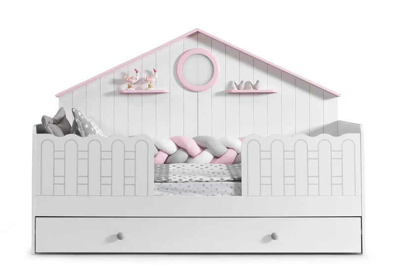 Ensemble chambre bébé fille Montessori rose ALVIN