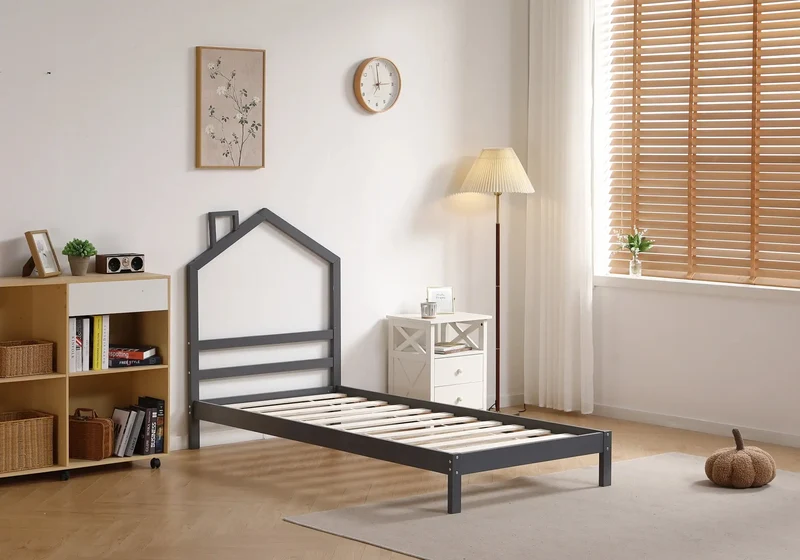 Lit enfant bois gris - Olfa