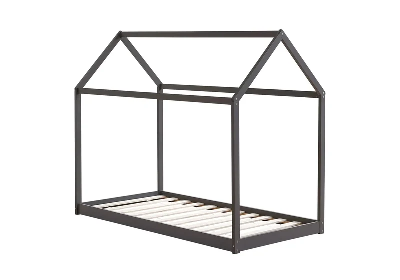 Lit cabane enfant bois gris - Erva