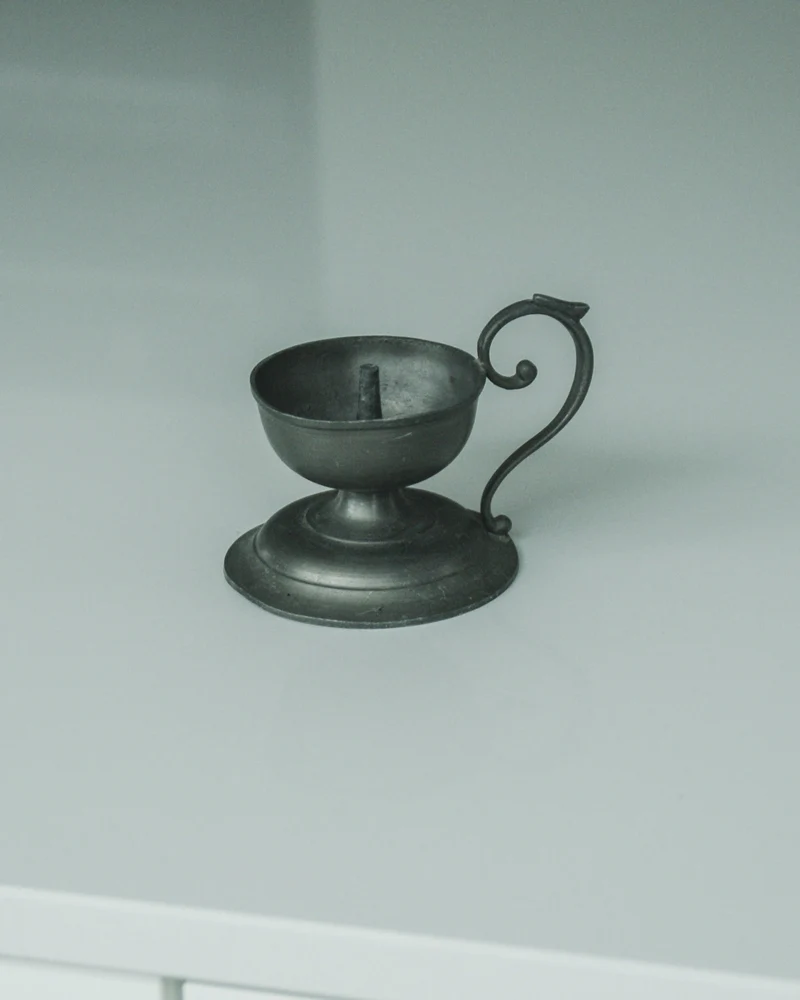 Pewter Candleholder