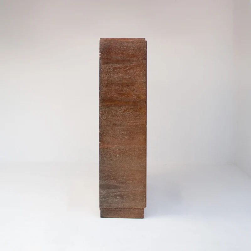 Claude Vassal Vintage Wardrobe Cabinet in Solid Oak