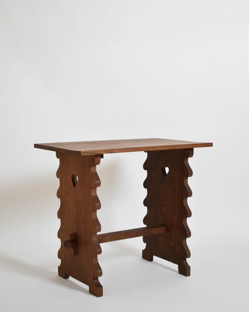 Oak alentejana side table, 1960s.