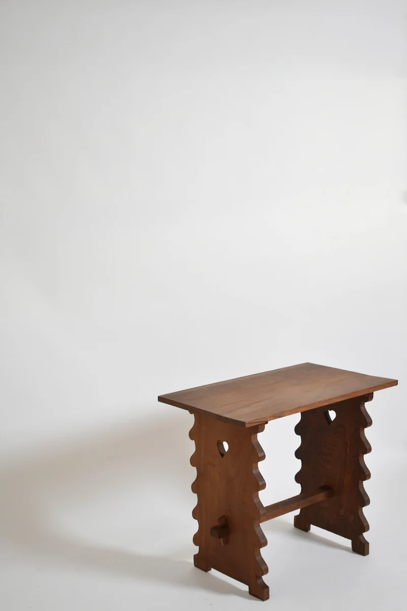 Oak alentejana side table, 1960s.