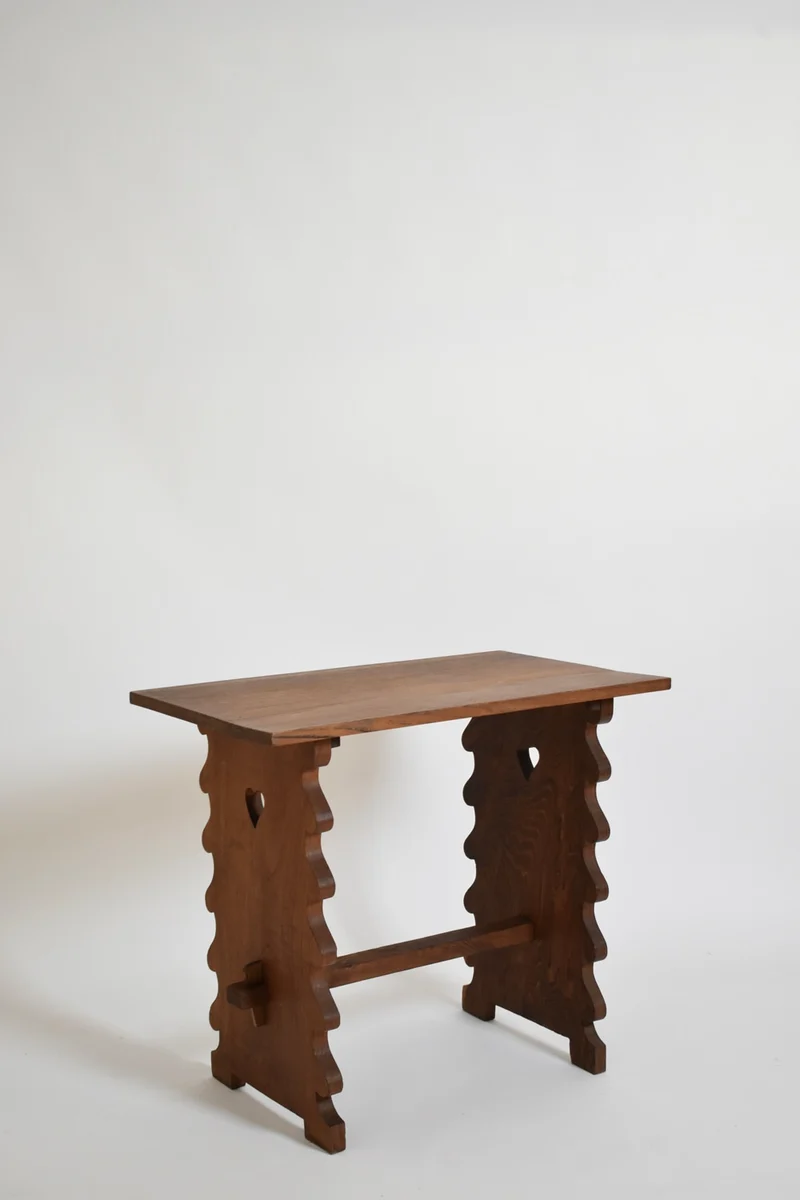Oak alentejana side table, 1960s.