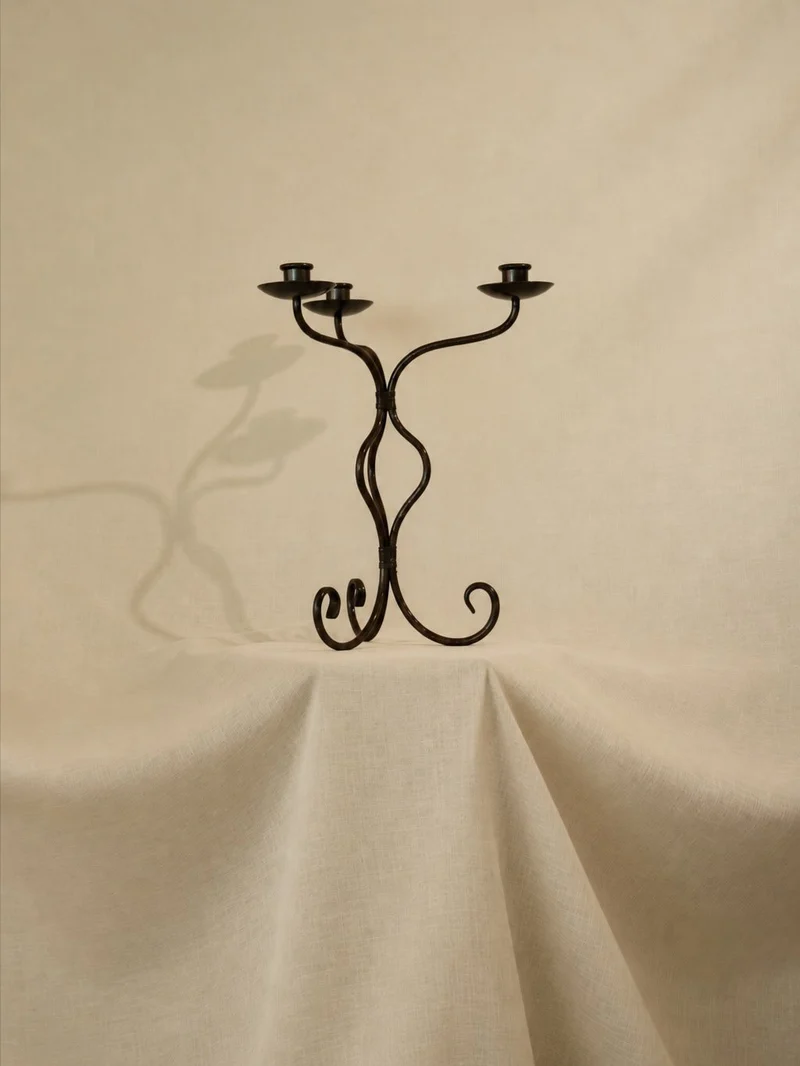 Vintage Candle Holders in Iron