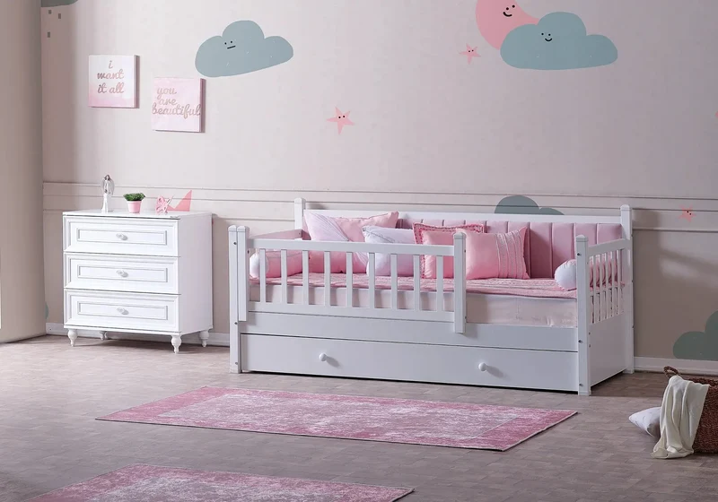 Ensemble de chambre enfant montessori rose SOHO QUEEN