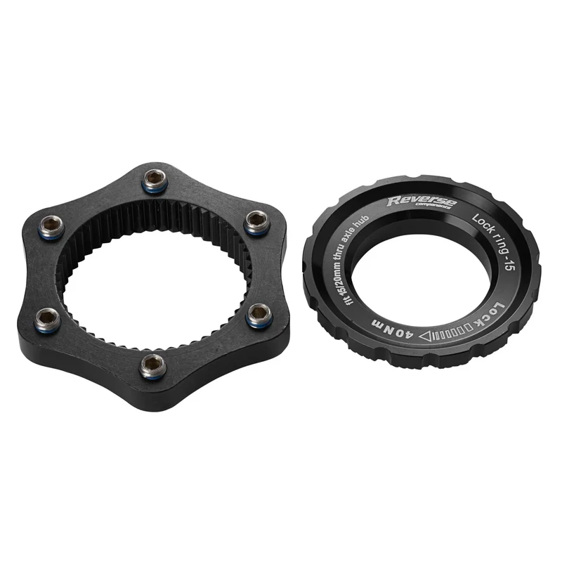 Adaptateur Centerlock > 6 Trous REVERSE COMPONENTS Noir