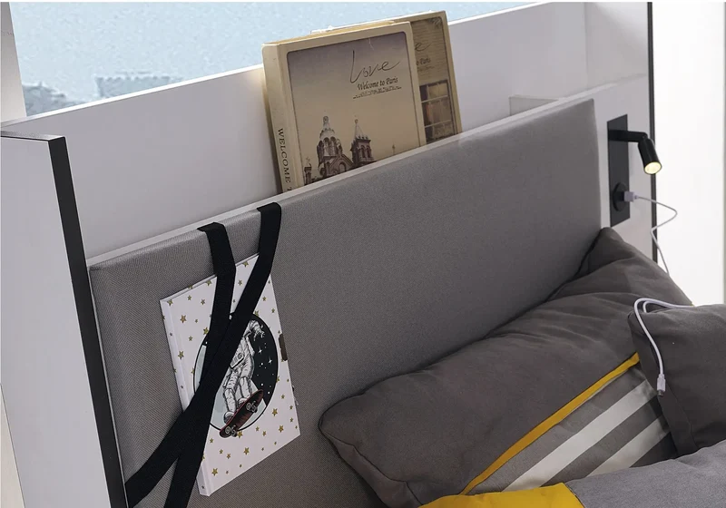 Ensemble de chambre jeune moderne blanc INFINITY