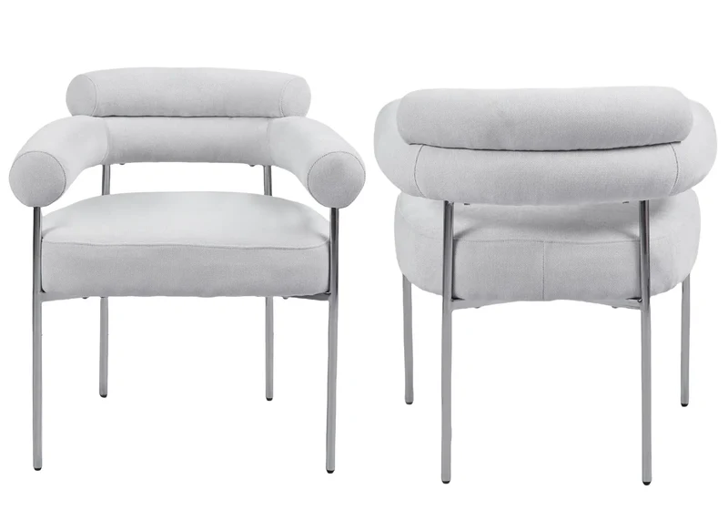 Ensemble table chaise chrome transparent - Sidy