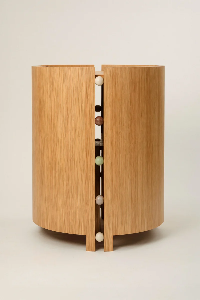 Desk and Chair Duo — White Oak & Ceramic