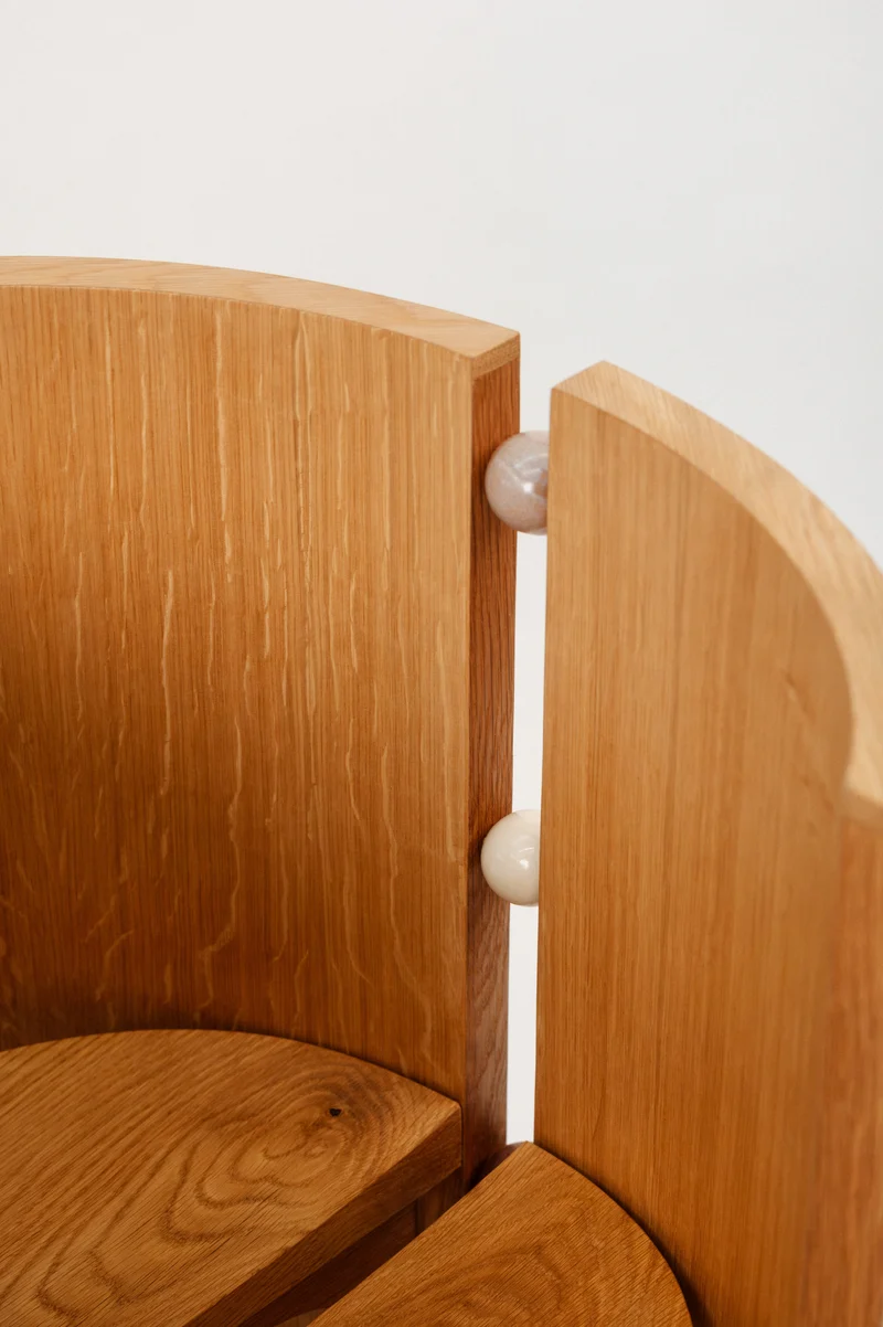 Desk and Chair Duo — White Oak & Ceramic