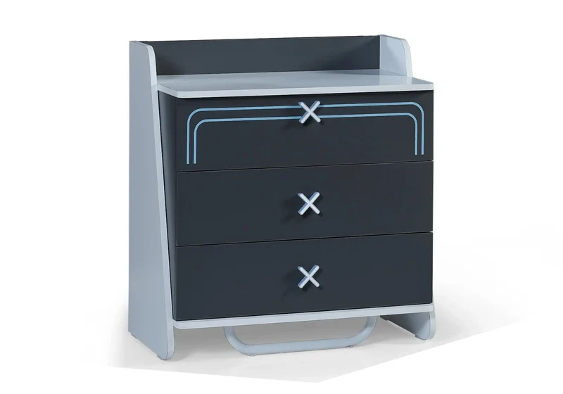 Ensemble de chambre jeune moderne anthracite GAME CUBE