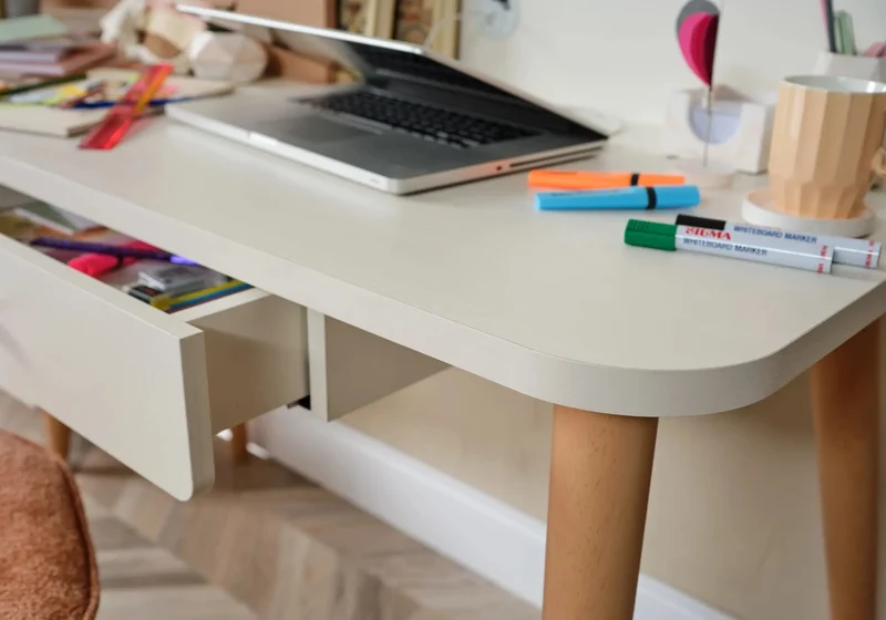 Ensemble de chambre jeune moderne orange LORENA