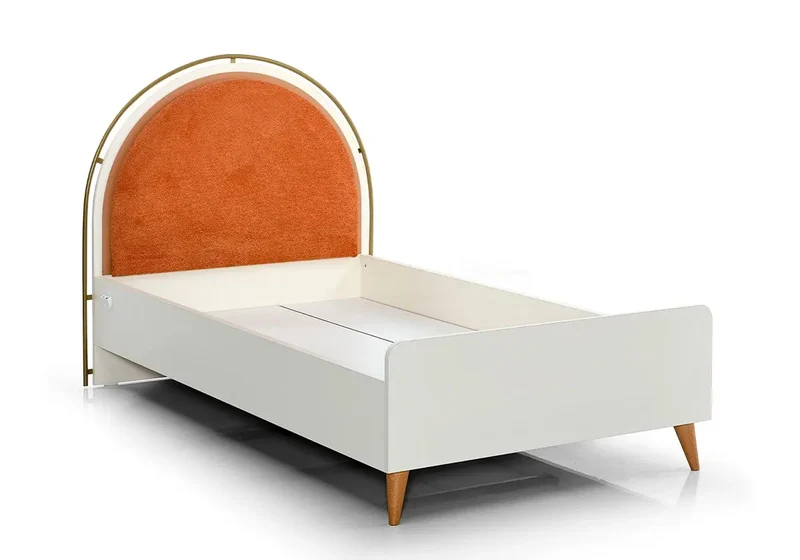 Ensemble de chambre jeune moderne orange LORENA