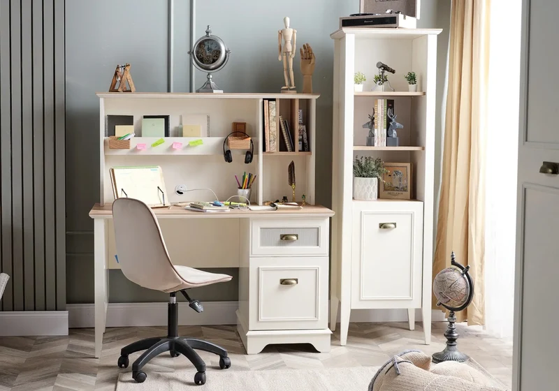 Ensemble de chambre jeune moderne blanc ODESSA