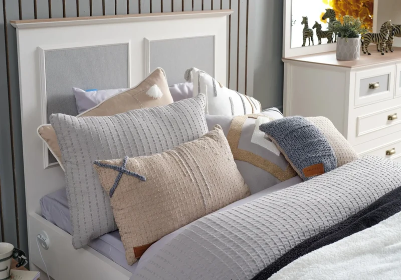 Ensemble de chambre jeune moderne blanc ODESSA