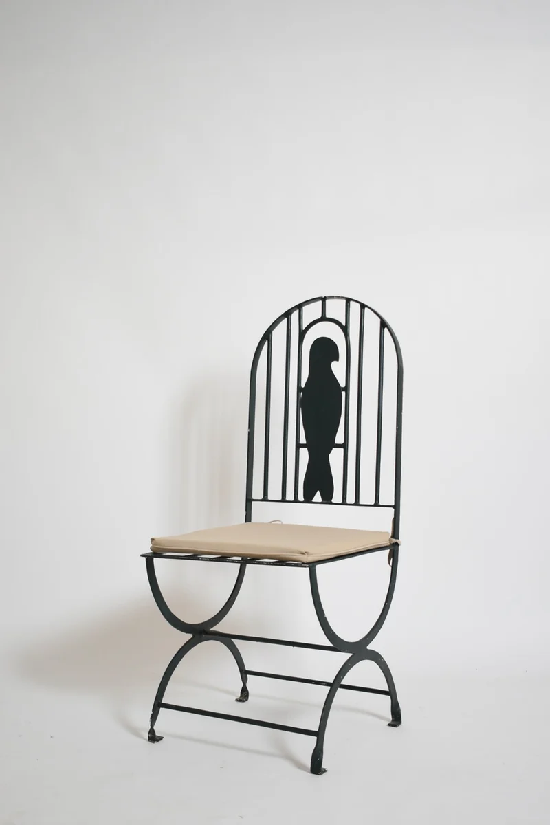 Pair of Wrought Iron Bird Cage Chairs, 1960s