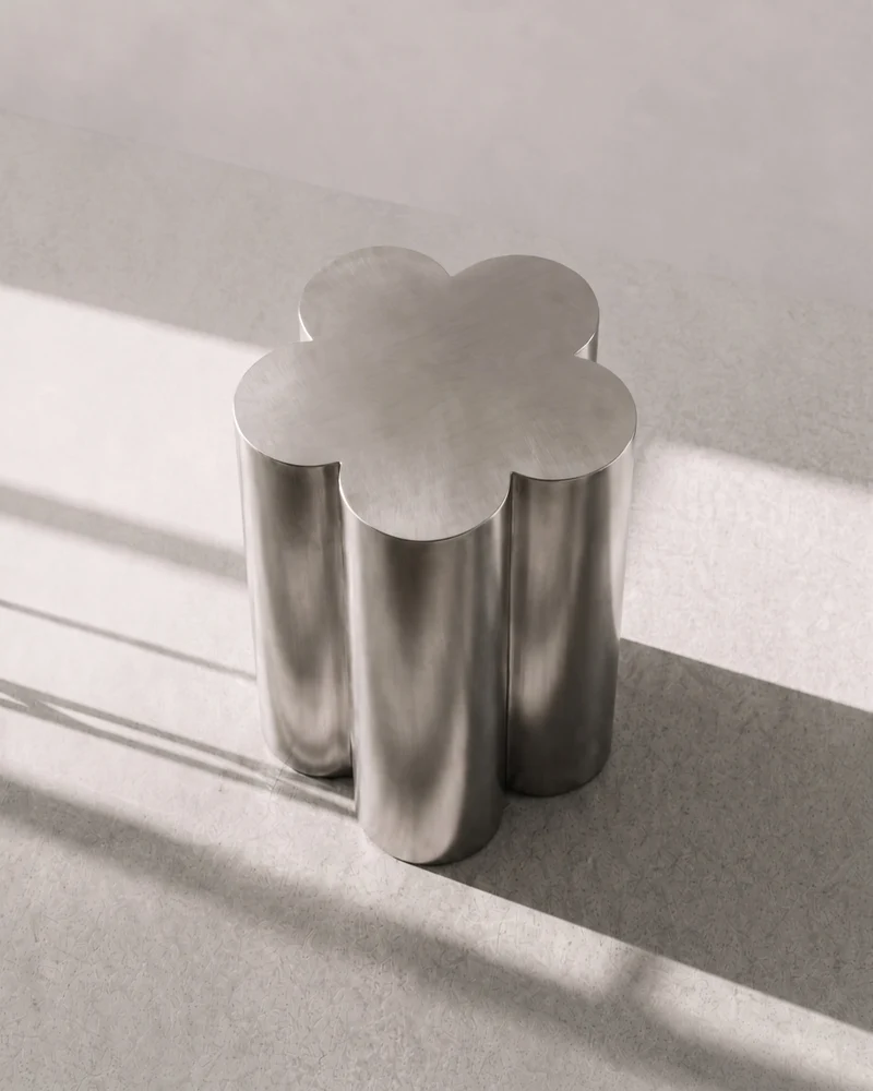 Barvinok Stainless Steel Side Table