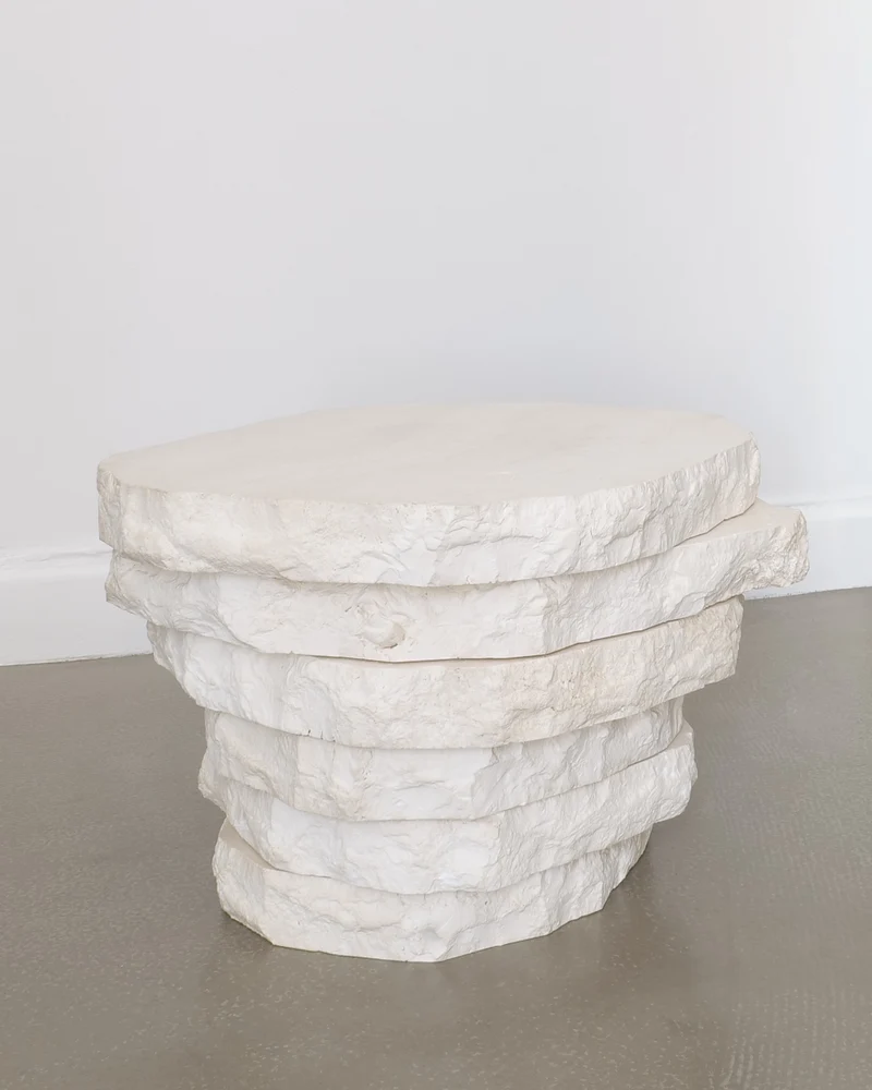 Side Table in Travertine, Navona by Jesper Sundberg Örtegren