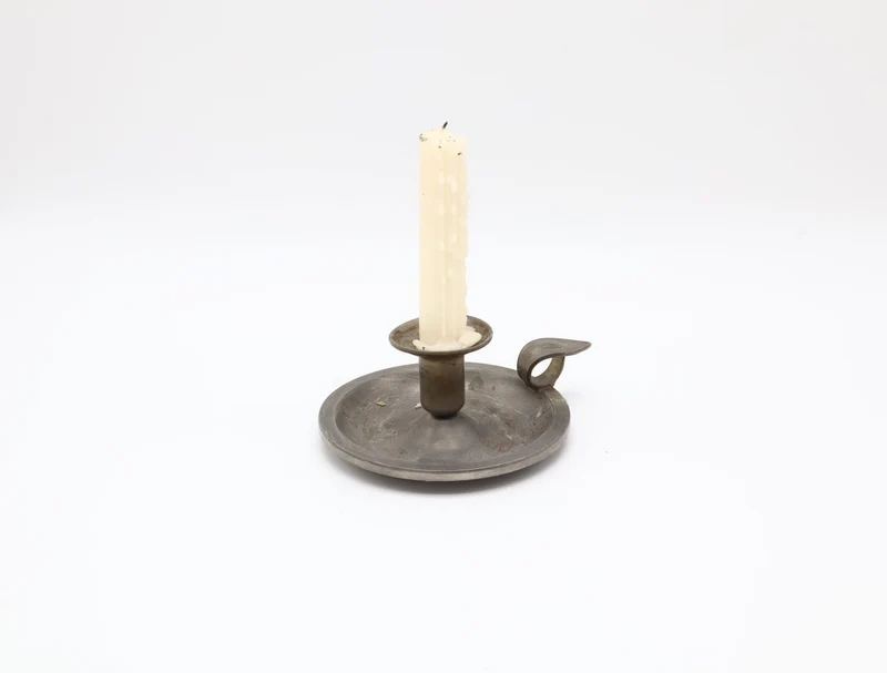 Pewter Chamberstick – France, 19th Century