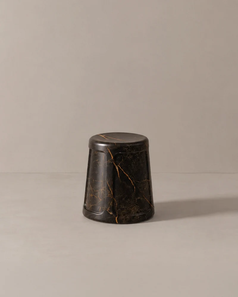 Sculptural Marble NITO Stool
