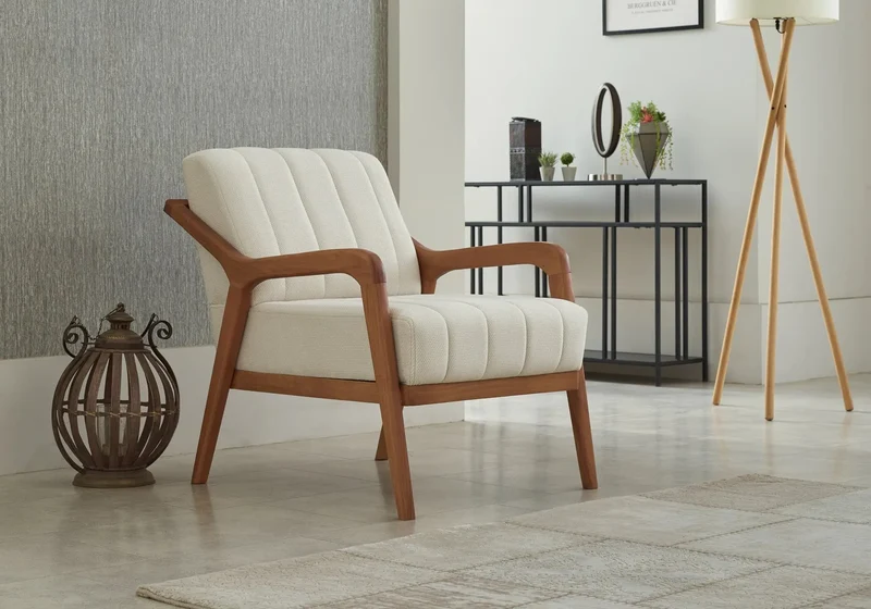 Ensemble canapé bois blanc HEXA