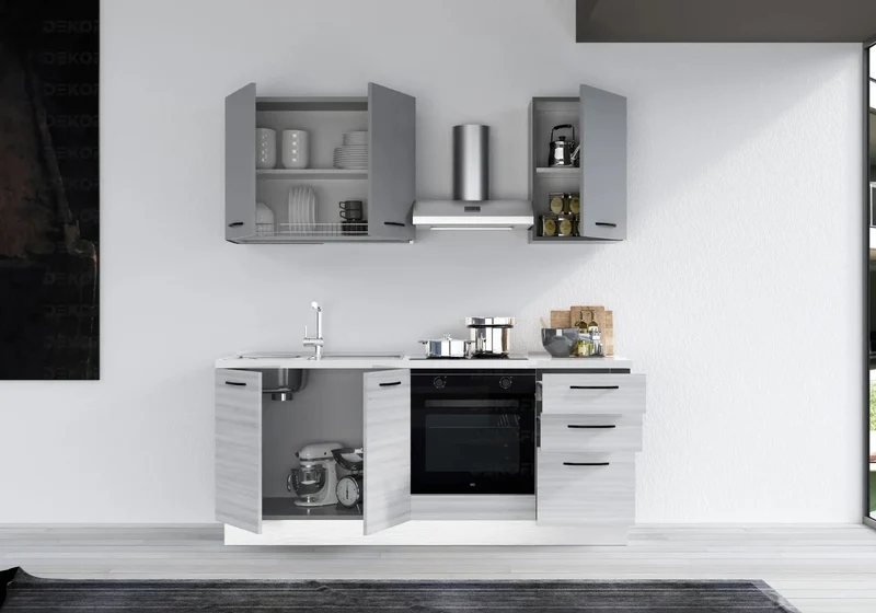 Cuisine Pas Cher Chêne Gris STAR 195