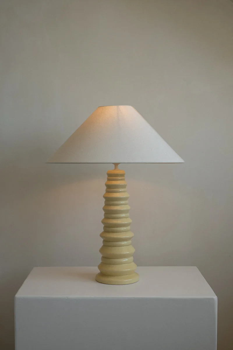 Vintage Mid-Century French Ceramic Table Lamp